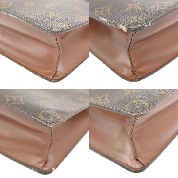 LOUIS VUITTON Pochette Homme Clutch Hand Bag Monogram Leather BN M51795 66KB156 - Picture 7 of 14